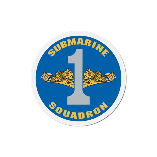 CSS 1 Gold Commander Submarine Squadron 1 (U.S. Navy) Die-Cut Magnet-4" x 4"-The Sticker Space