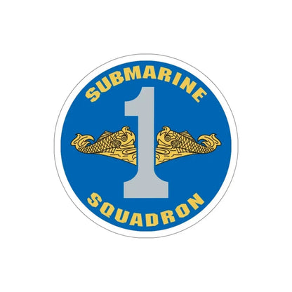 CSS 1 Gold Commander Submarine Squadron 1 (U.S. Navy) STICKER Vinyl Die-Cut Decal 5 Inch - The Sticker Space