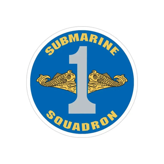 CSS 1 Gold Commander Submarine Squadron 1 (U.S. Navy) Transparent STICKER Die-Cut Vinyl Decal 6 Inch Transparent - The Sticker Space