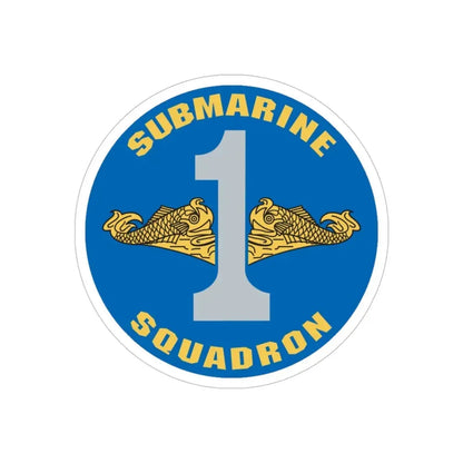 CSS 1 Gold Commander Submarine Squadron 1 (U.S. Navy) Transparent STICKER Die-Cut Vinyl Decal 6 Inch Transparent - The Sticker Space