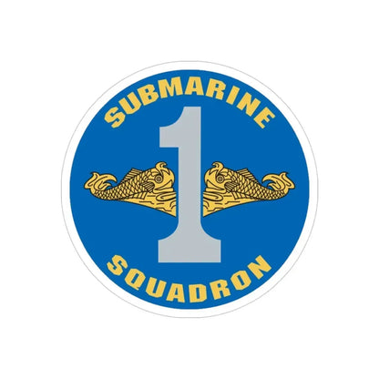 CSS 1 Gold Commander Submarine Squadron 1 (U.S. Navy) Transparent STICKER Die-Cut Vinyl Decal - The Sticker Space