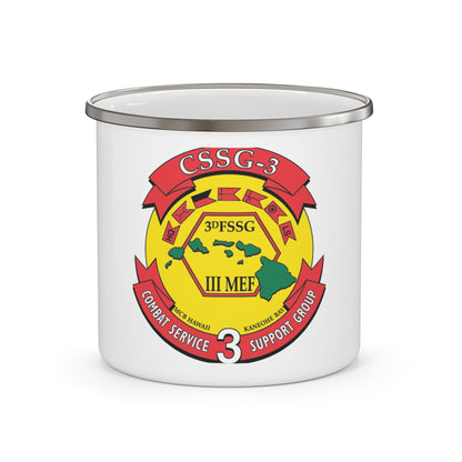 CSSG 3 Combat Service Support Group 3 (USMC) Enamel Mug-12oz-The Sticker Space