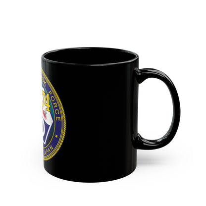 CTF 74 Yokosuka Japan Combined Task Force (U.S. Navy) Black Coffee Mug-The Sticker Space