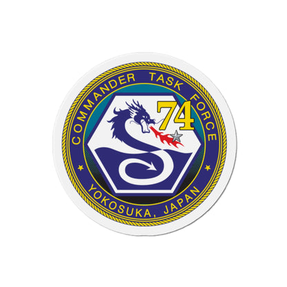 CTF 74 Yokosuka Japan Combined Task Force (U.S. Navy) Die-Cut Magnet-The Sticker Space