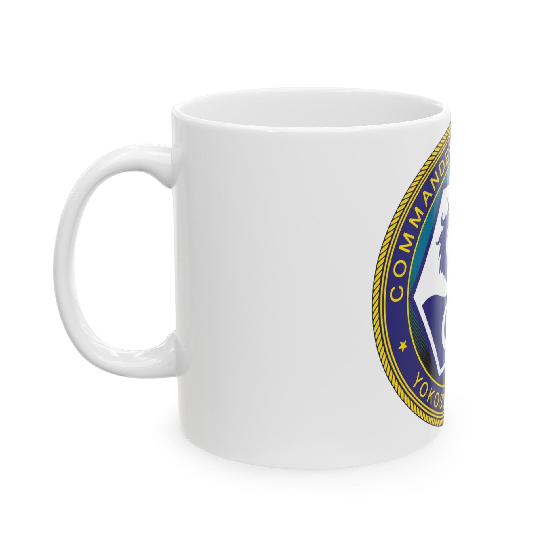 CTF 74 Yokosuka Japan Combined Task Force (U.S. Navy) White Coffee Mug-The Sticker Space