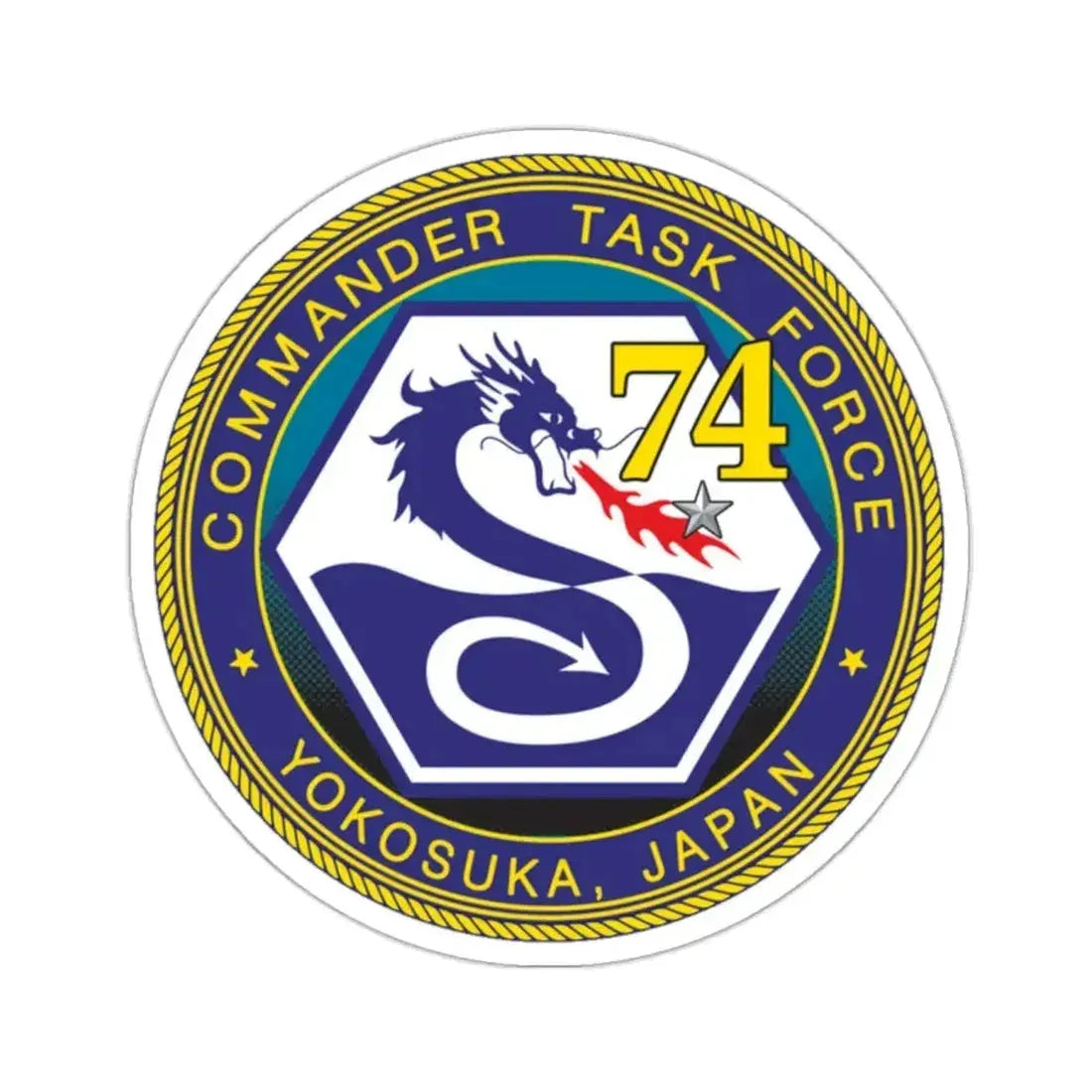 CTF 74 Yokosuka Japan Combined Task Force (U.S. Navy) STICKER Vinyl Kiss-Cut Decal - The Sticker Space