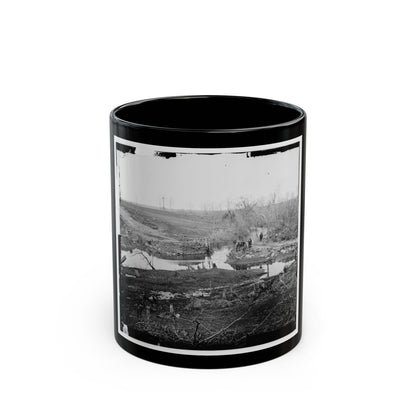 Cub Run, Va. View With Destroyed Bridge (U.S. Civil War) Black Coffee Mug-11oz-The Sticker Space