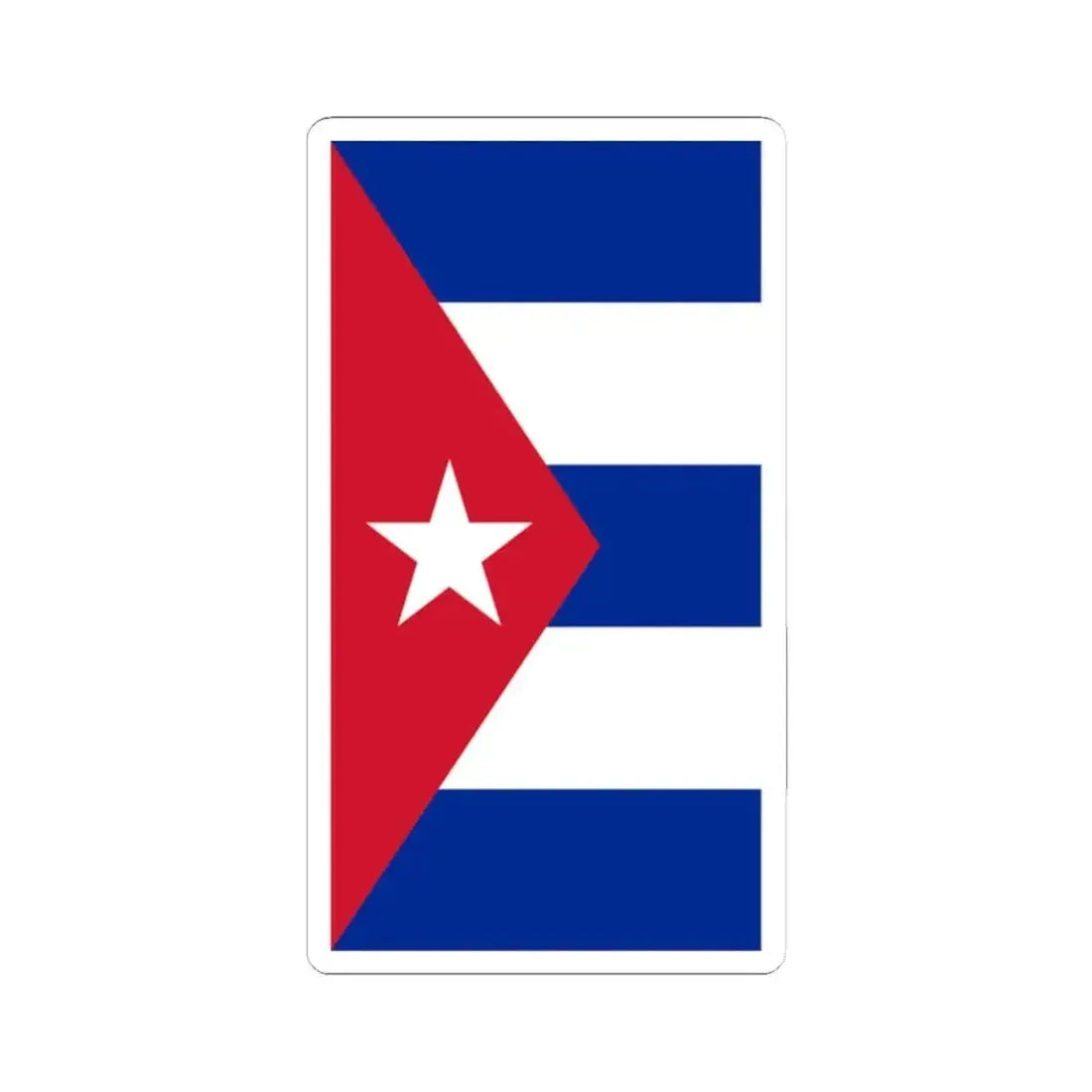 Cuba Air force fin flash (Cuba) STICKER Vinyl Kiss-Cut Decal 2 Inch White - The Sticker Space