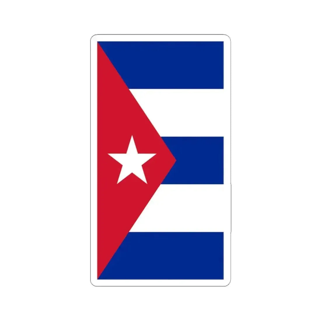 Cuba Air force fin flash (Cuba) STICKER Vinyl Kiss-Cut Decal 3 Inch White - The Sticker Space