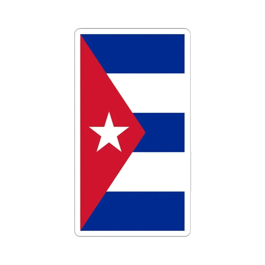 Cuba Air force fin flash (Cuba) STICKER Vinyl Kiss-Cut Decal 4 Inch White - The Sticker Space