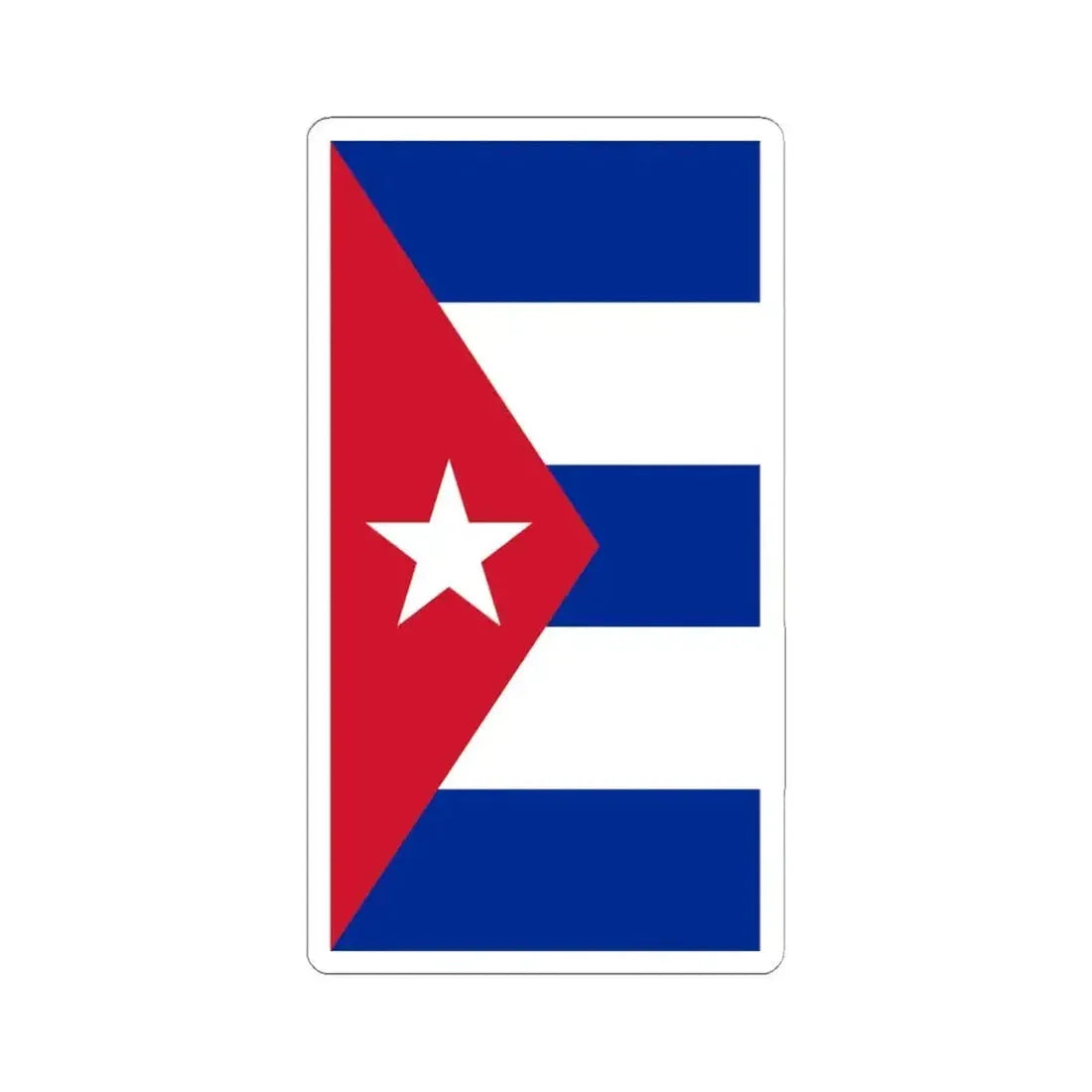 Cuba Air force fin flash (Cuba) STICKER Vinyl Kiss-Cut Decal 6 Inch White - The Sticker Space