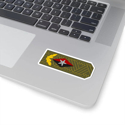 Cuba Army OF 10 Horizontal (Cuba) (Military Rank) STICKER Vinyl Kiss-Cut Decal - The Sticker Space