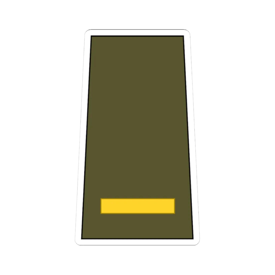 Cuba Army OF 1a (Cuba) (Military Rank) STICKER Vinyl Kiss-Cut Decal 3 Inch White - The Sticker Space