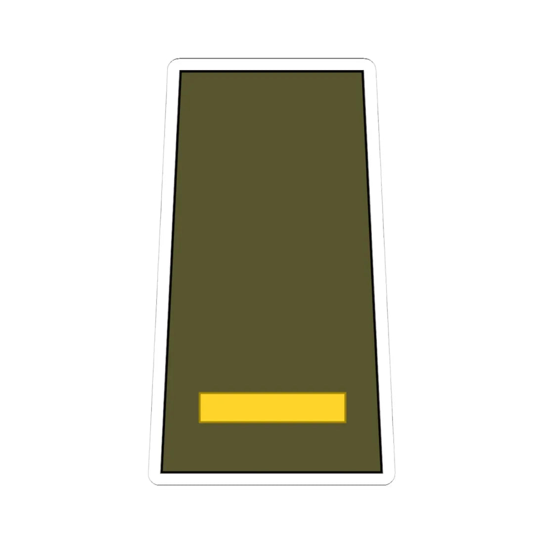 Cuba Army OF 1a (Cuba) (Military Rank) STICKER Vinyl Kiss-Cut Decal 4 Inch White - The Sticker Space