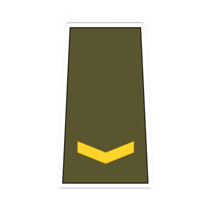 Cuba Army OF 1b (Cuba) (Military Rank) STICKER Vinyl Kiss-Cut Decal 2 Inch White - The Sticker Space