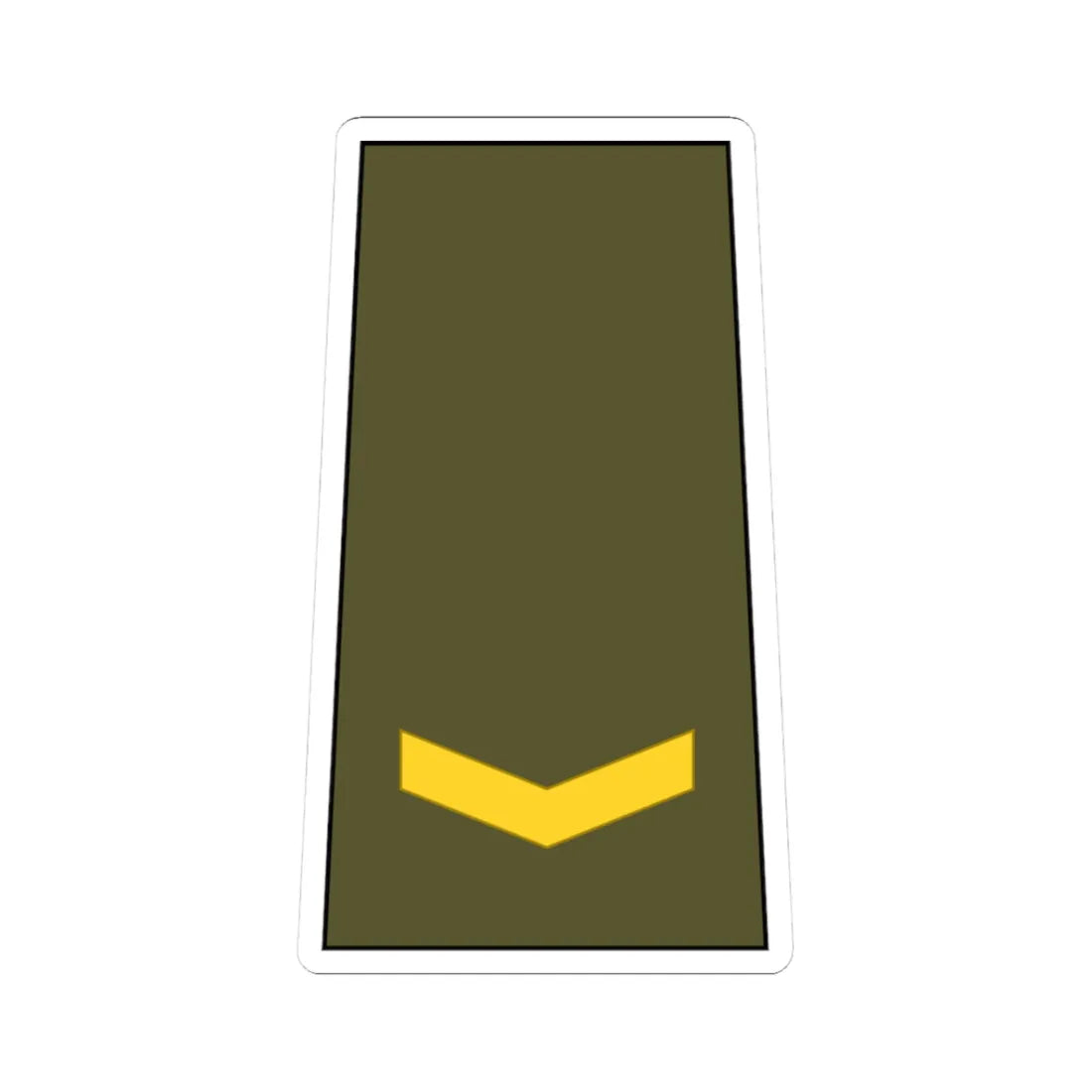 Cuba Army OF 1b (Cuba) (Military Rank) STICKER Vinyl Kiss-Cut Decal 3 Inch White - The Sticker Space