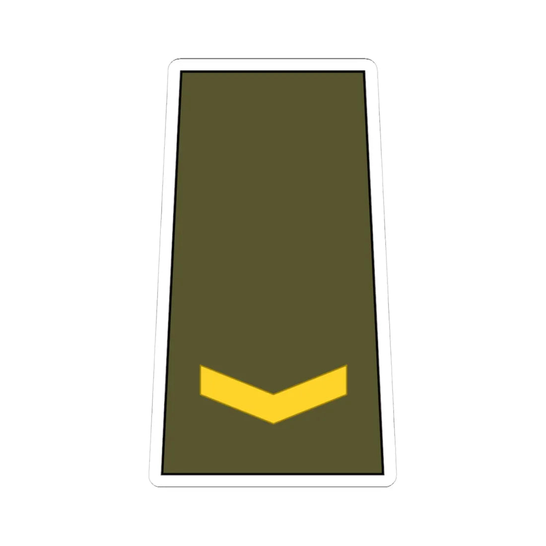 Cuba Army OF 1b (Cuba) (Military Rank) STICKER Vinyl Kiss-Cut Decal 4 Inch White - The Sticker Space