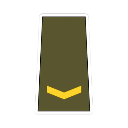 Cuba Army OF 1b (Cuba) (Military Rank) STICKER Vinyl Kiss-Cut Decal 4 Inch White - The Sticker Space