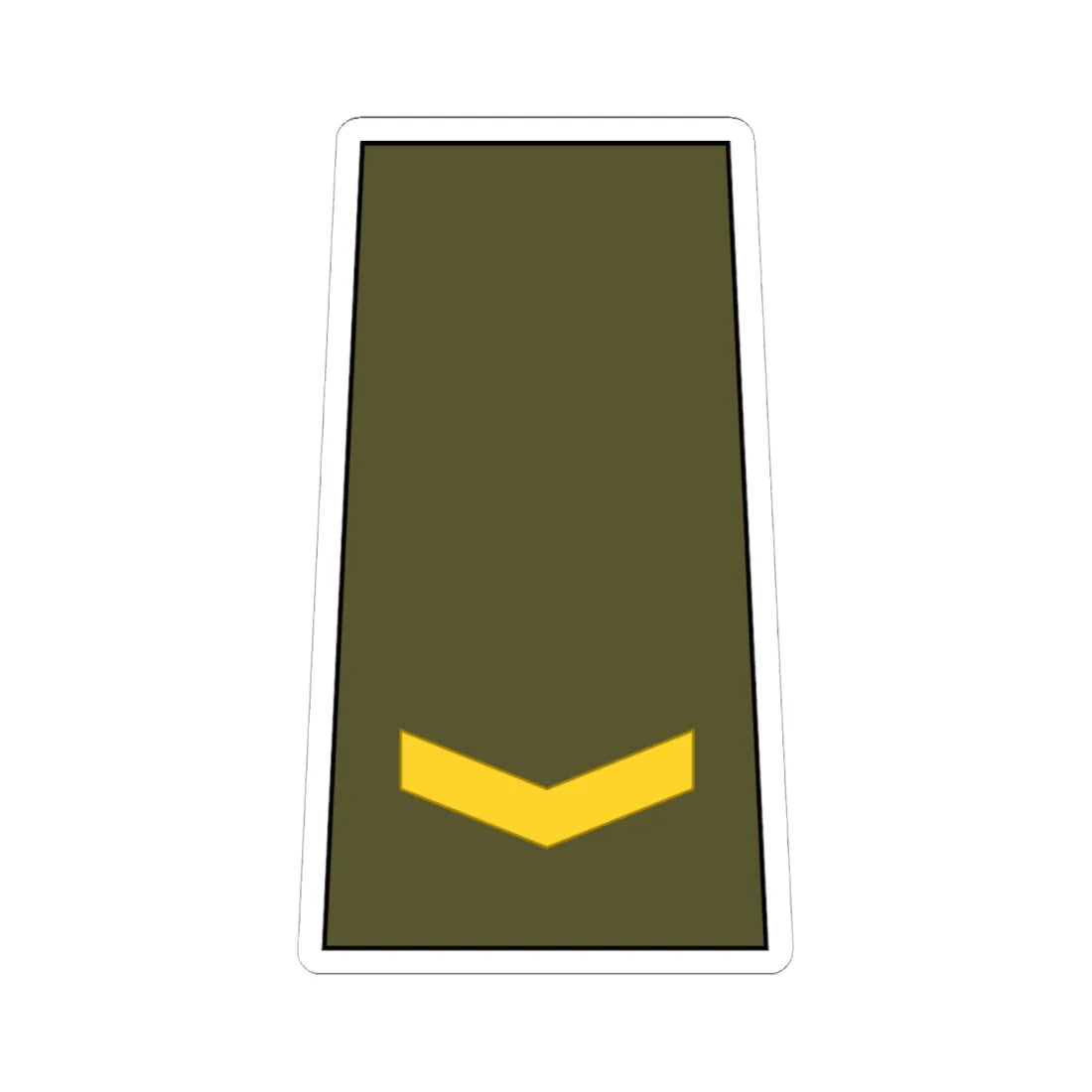 Cuba Army OF 1b (Cuba) (Military Rank) STICKER Vinyl Kiss-Cut Decal 6 Inch White - The Sticker Space