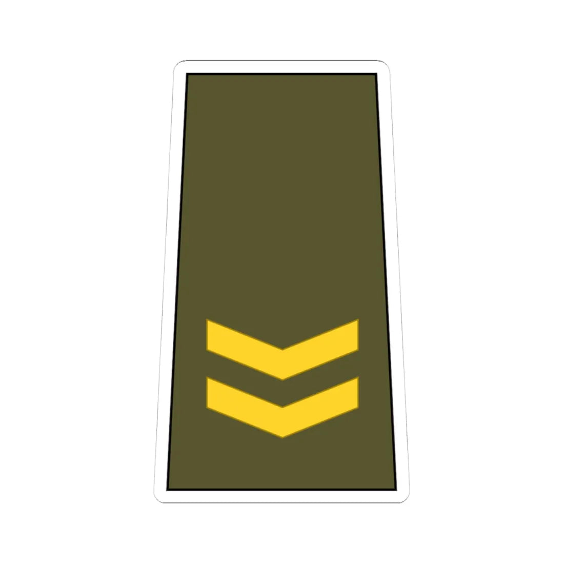 Cuba Army OF 1c (Cuba) (Military Rank) STICKER Vinyl Kiss-Cut Decal 4 Inch White - The Sticker Space