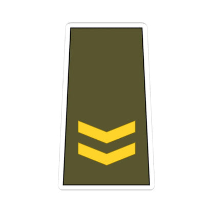 Cuba Army OF 1c (Cuba) (Military Rank) STICKER Vinyl Kiss-Cut Decal 4 Inch White - The Sticker Space