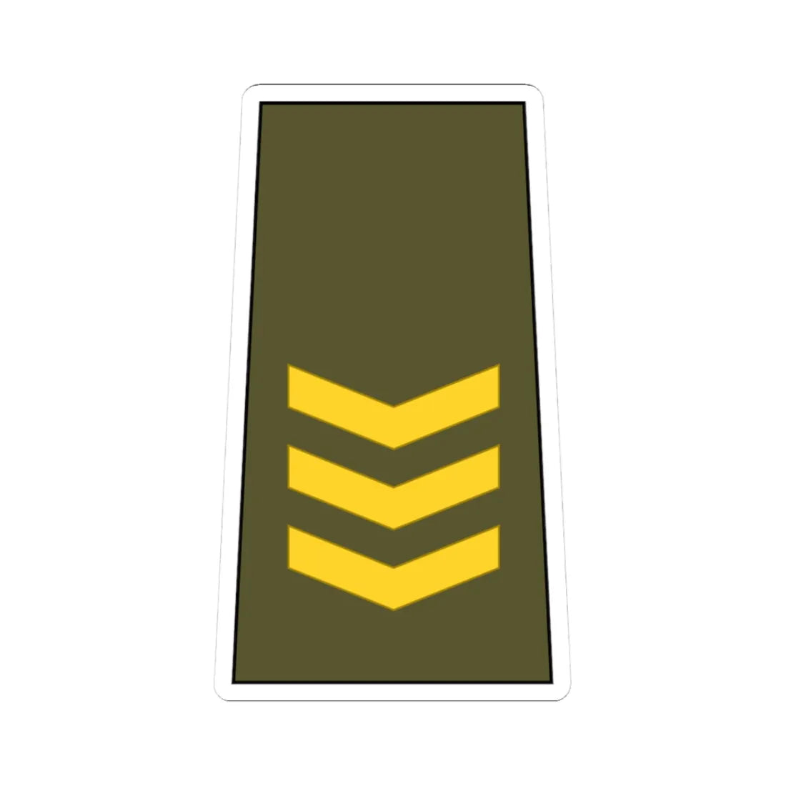 Cuba Army OF 2 (Cuba) (Military Rank) STICKER Vinyl Kiss-Cut Decal 3 Inch White - The Sticker Space