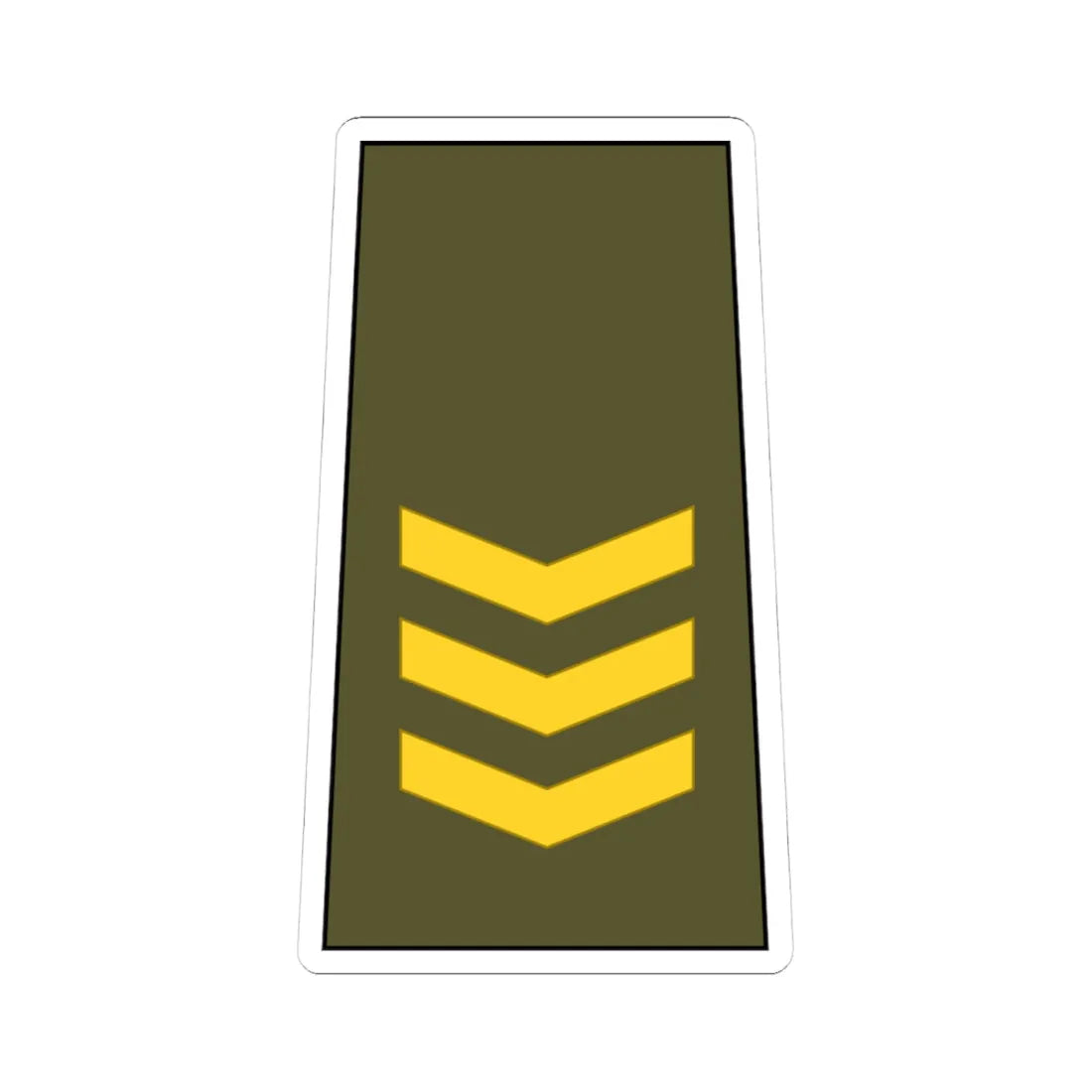 Cuba Army OF 2 (Cuba) (Military Rank) STICKER Vinyl Kiss-Cut Decal 4 Inch White - The Sticker Space