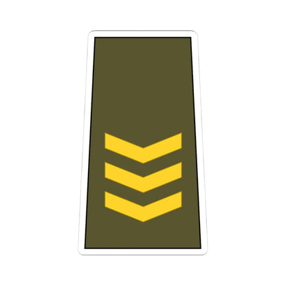 Cuba Army OF 2 (Cuba) (Military Rank) STICKER Vinyl Kiss-Cut Decal 4 Inch White - The Sticker Space