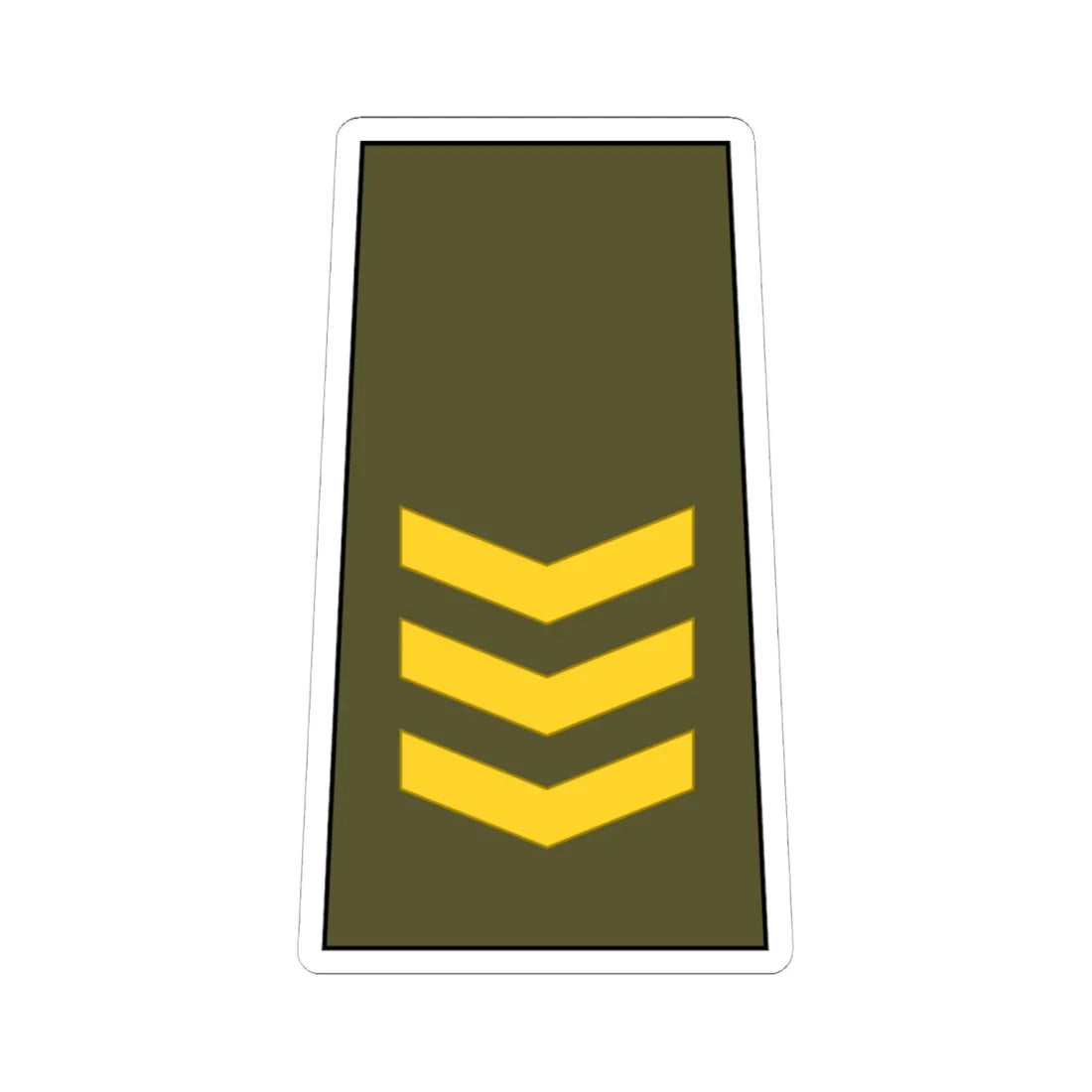 Cuba Army OF 2 (Cuba) (Military Rank) STICKER Vinyl Kiss-Cut Decal 6 Inch White - The Sticker Space