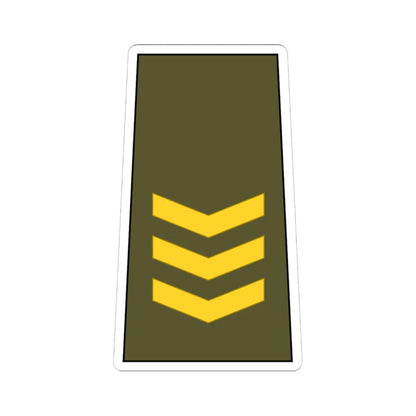 Cuba Army OF 2 (Cuba) (Military Rank) STICKER Vinyl Kiss-Cut Decal 6 Inch White - The Sticker Space