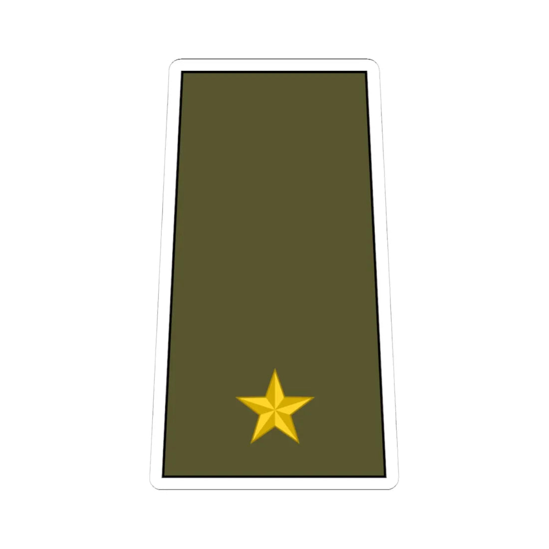 Cuba Army OF 3 (Cuba) (Military Rank) STICKER Vinyl Kiss-Cut Decal 4 Inch White - The Sticker Space