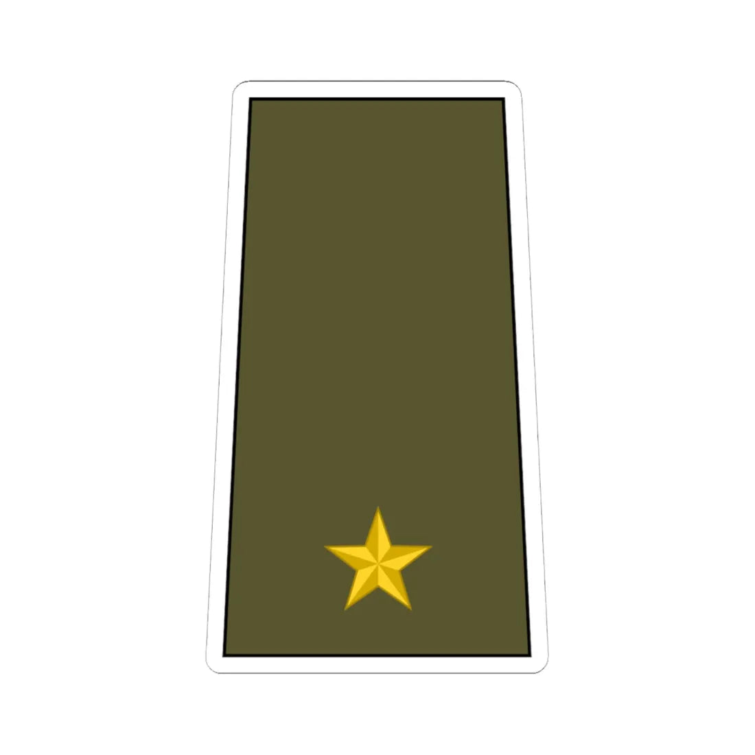 Cuba Army OF 3 (Cuba) (Military Rank) STICKER Vinyl Kiss-Cut Decal 6 Inch White - The Sticker Space