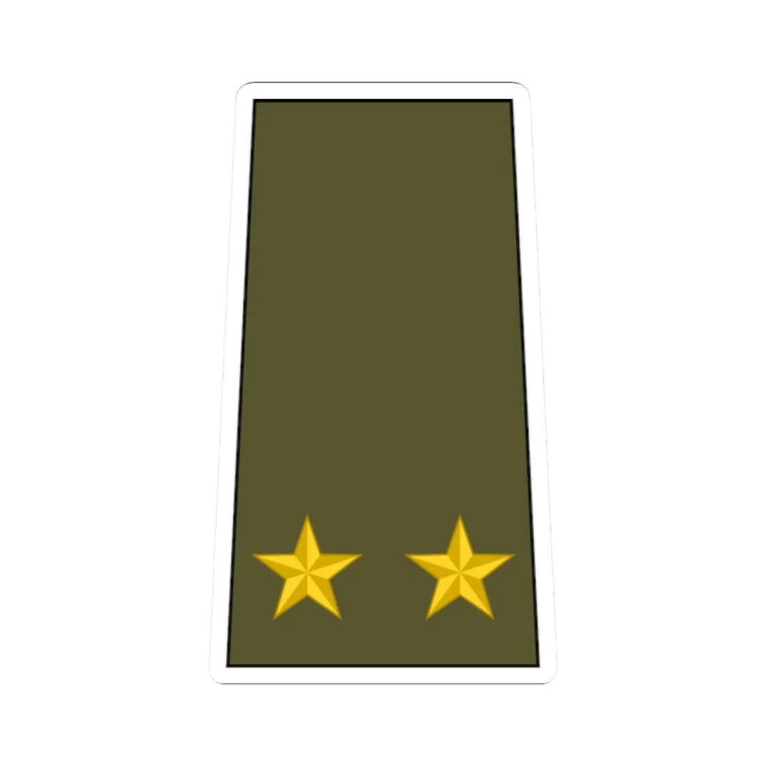 Cuba Army OF 4 (Cuba) (Military Rank) STICKER Vinyl Kiss-Cut Decal 2 Inch White - The Sticker Space