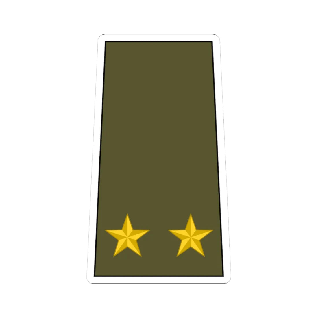 Cuba Army OF 4 (Cuba) (Military Rank) STICKER Vinyl Kiss-Cut Decal 3 Inch White - The Sticker Space