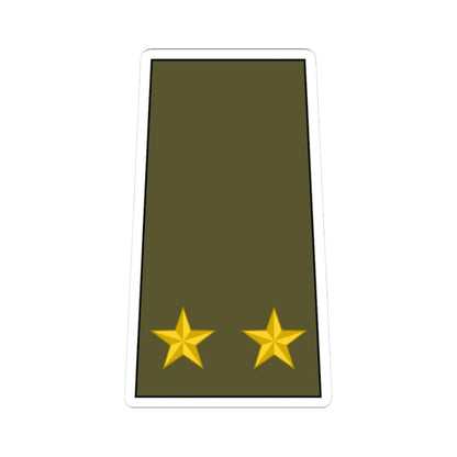 Cuba Army OF 4 (Cuba) (Military Rank) STICKER Vinyl Kiss-Cut Decal 3 Inch White - The Sticker Space