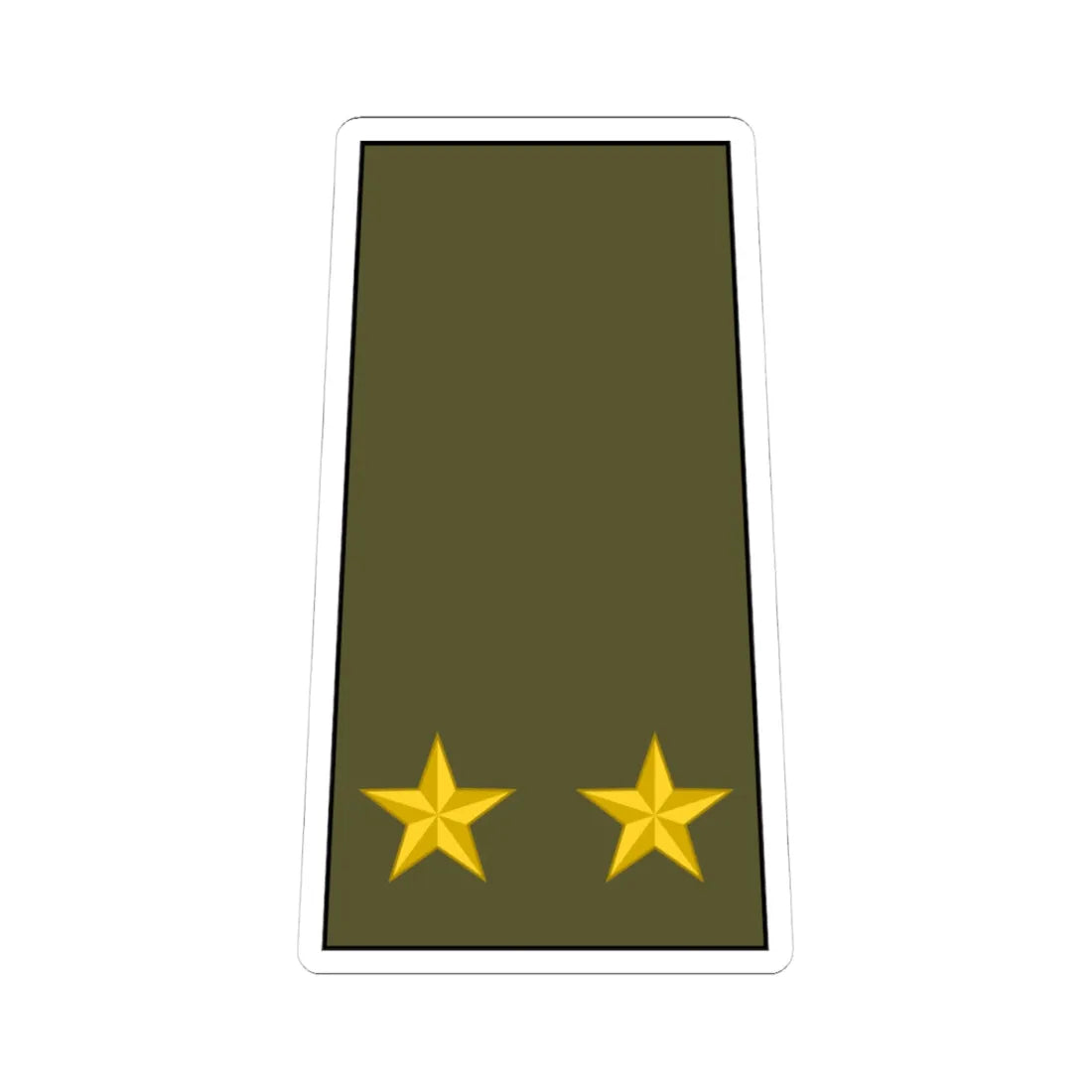 Cuba Army OF 4 (Cuba) (Military Rank) STICKER Vinyl Kiss-Cut Decal 4 Inch White - The Sticker Space