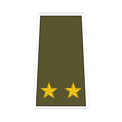 Cuba Army OF 4 (Cuba) (Military Rank) STICKER Vinyl Kiss-Cut Decal 4 Inch White - The Sticker Space