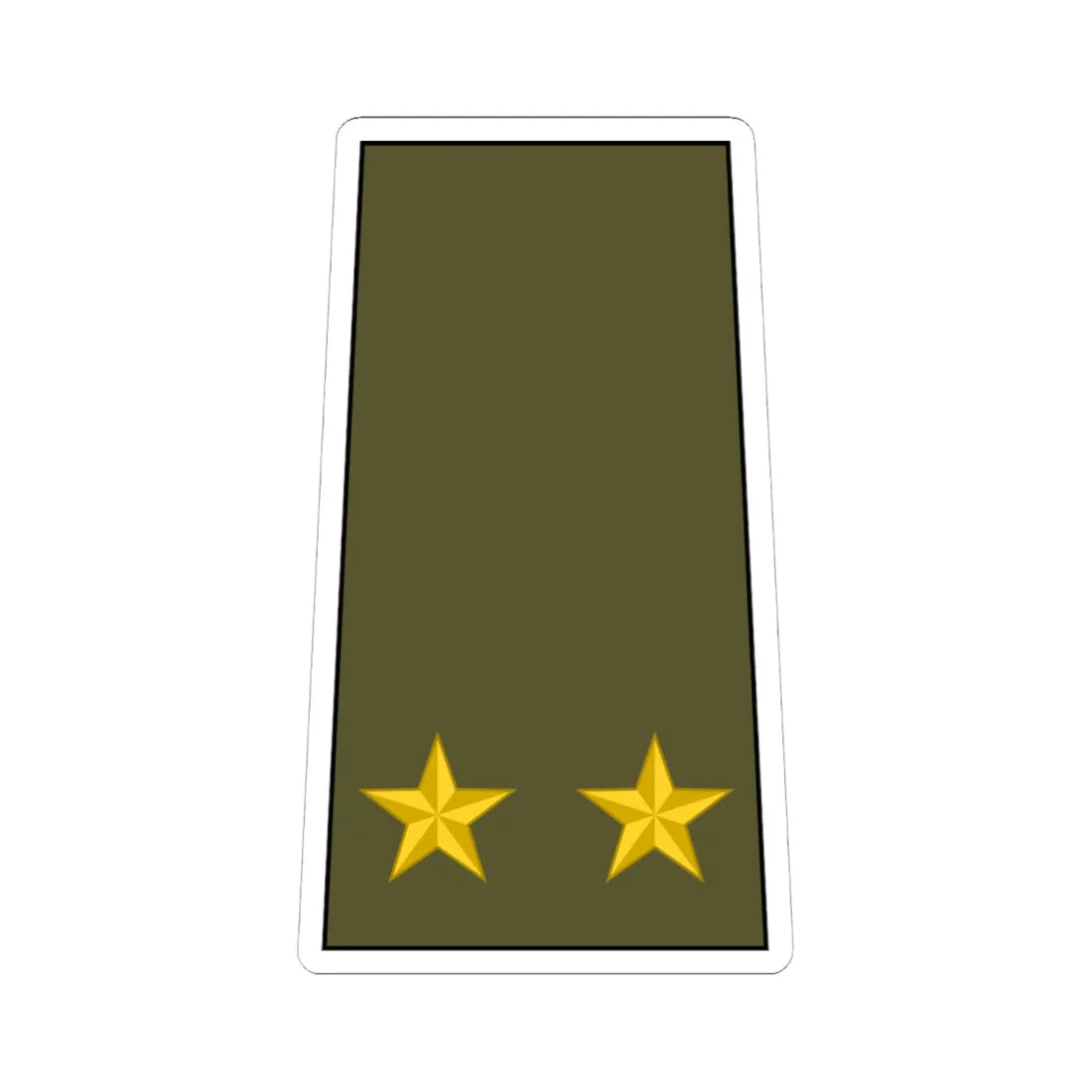 Cuba Army OF 4 (Cuba) (Military Rank) STICKER Vinyl Kiss-Cut Decal 6 Inch White - The Sticker Space