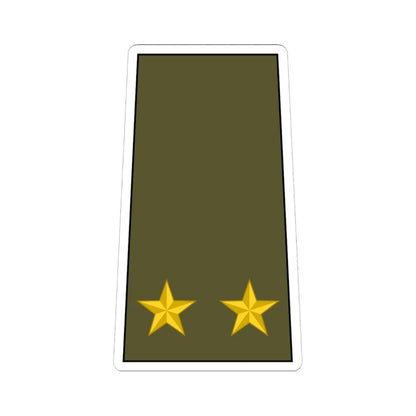 Cuba Army OF 4 (Cuba) (Military Rank) STICKER Vinyl Kiss-Cut Decal 6 Inch White - The Sticker Space