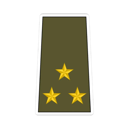 Cuba Army OF 5 (Cuba) (Military Rank) STICKER Vinyl Kiss-Cut Decal 4 Inch White - The Sticker Space