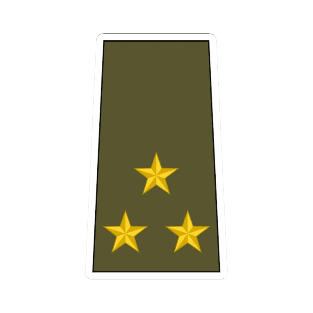 Cuba Army OF 5 (Cuba) (Military Rank) STICKER Vinyl Kiss-Cut Decal - The Sticker Space