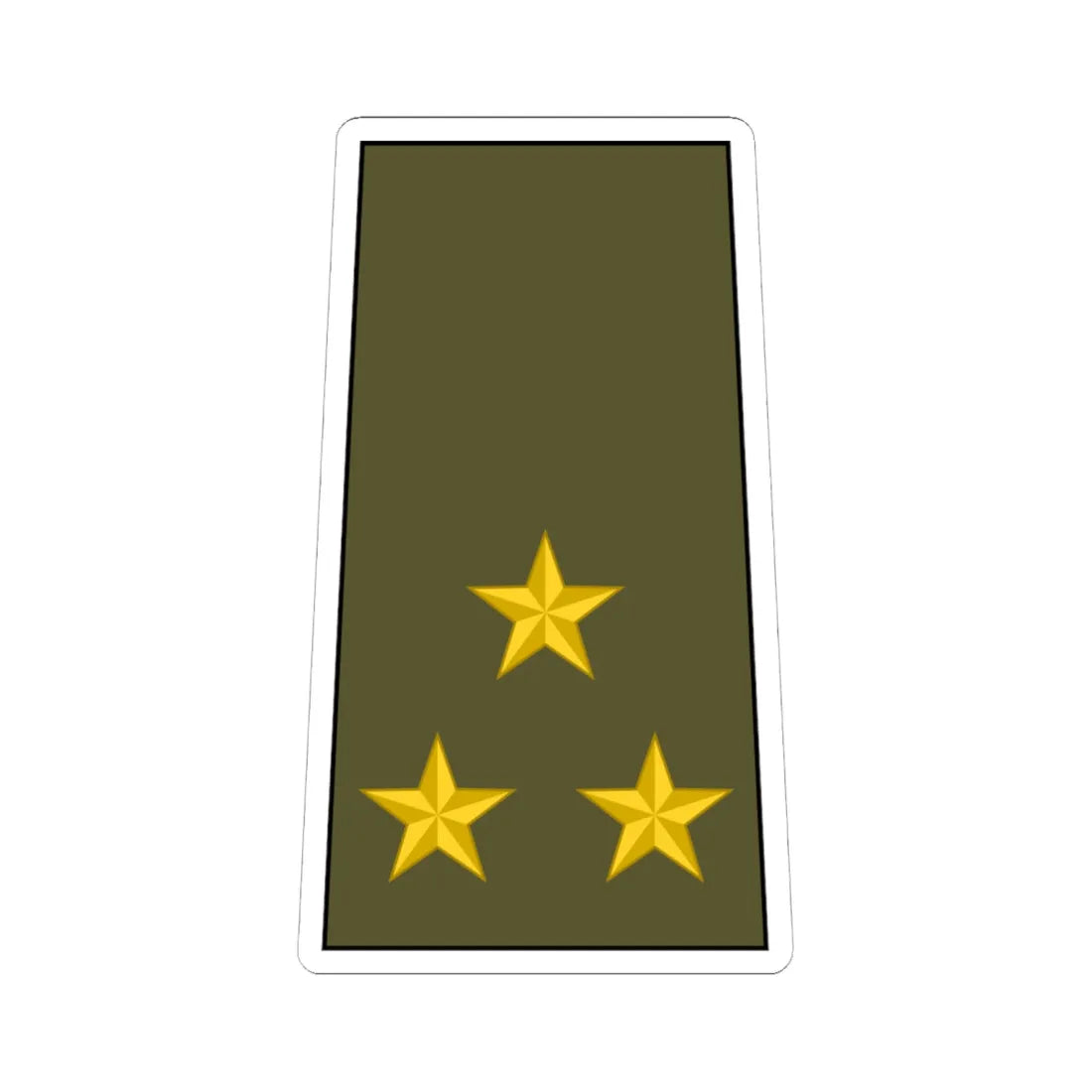 Cuba Army OF 5 (Cuba) (Military Rank) STICKER Vinyl Kiss-Cut Decal - The Sticker Space