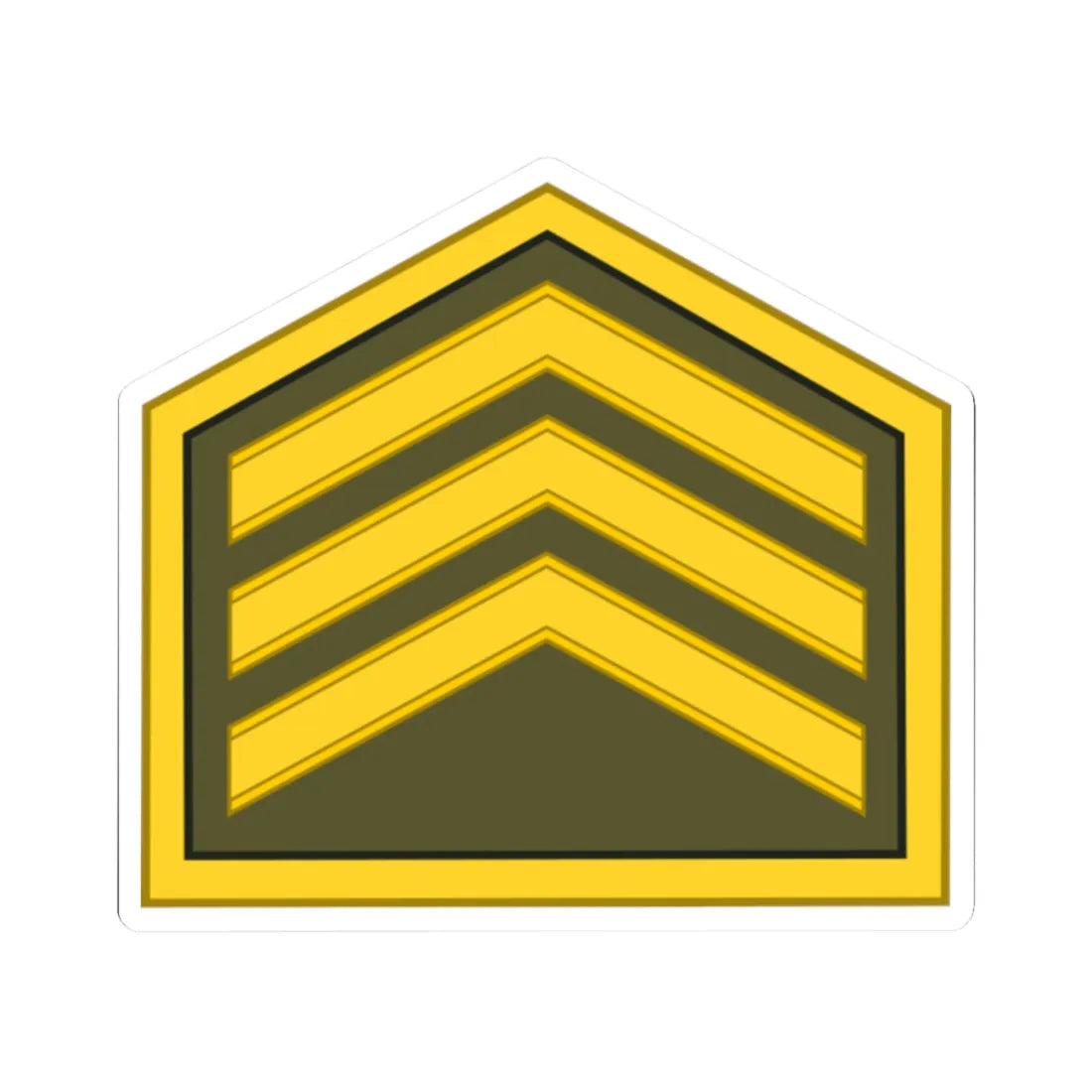 Cuba Army OR 5 (Cuba) (Military Rank) STICKER Vinyl Kiss-Cut Decal 2 Inch White - The Sticker Space