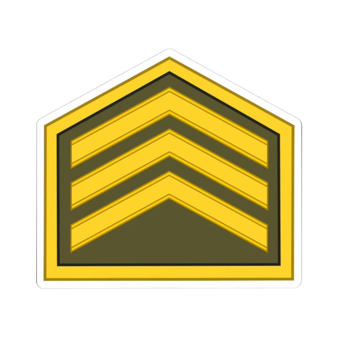 Cuba Army OR 5 (Cuba) (Military Rank) STICKER Vinyl Kiss-Cut Decal 3 Inch White - The Sticker Space