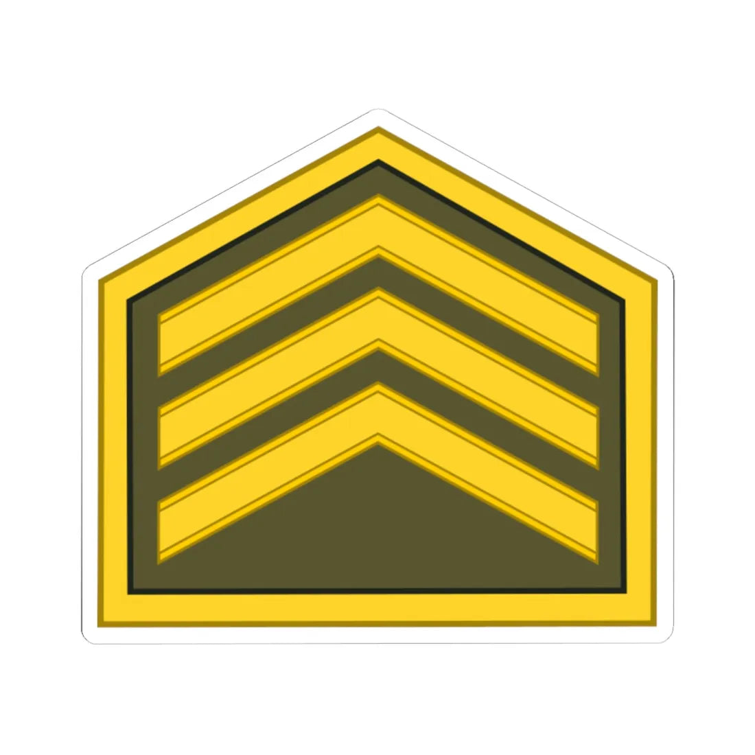 Cuba Army OR 5 (Cuba) (Military Rank) STICKER Vinyl Kiss-Cut Decal 6 Inch White - The Sticker Space