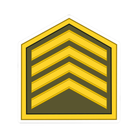 Cuba Army OR 6 (Cuba) (Military Rank) STICKER Vinyl Kiss-Cut Decal 2 Inch White - The Sticker Space