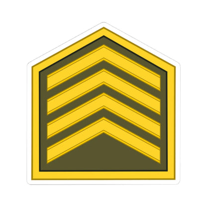 Cuba Army OR 6 (Cuba) (Military Rank) STICKER Vinyl Kiss-Cut Decal 4 Inch White - The Sticker Space