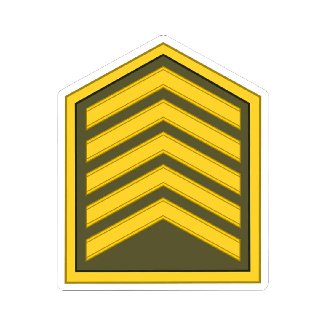 Cuba Army OR 7 (Cuba) (Military Rank) STICKER Vinyl Kiss-Cut Decal 3 Inch White - The Sticker Space