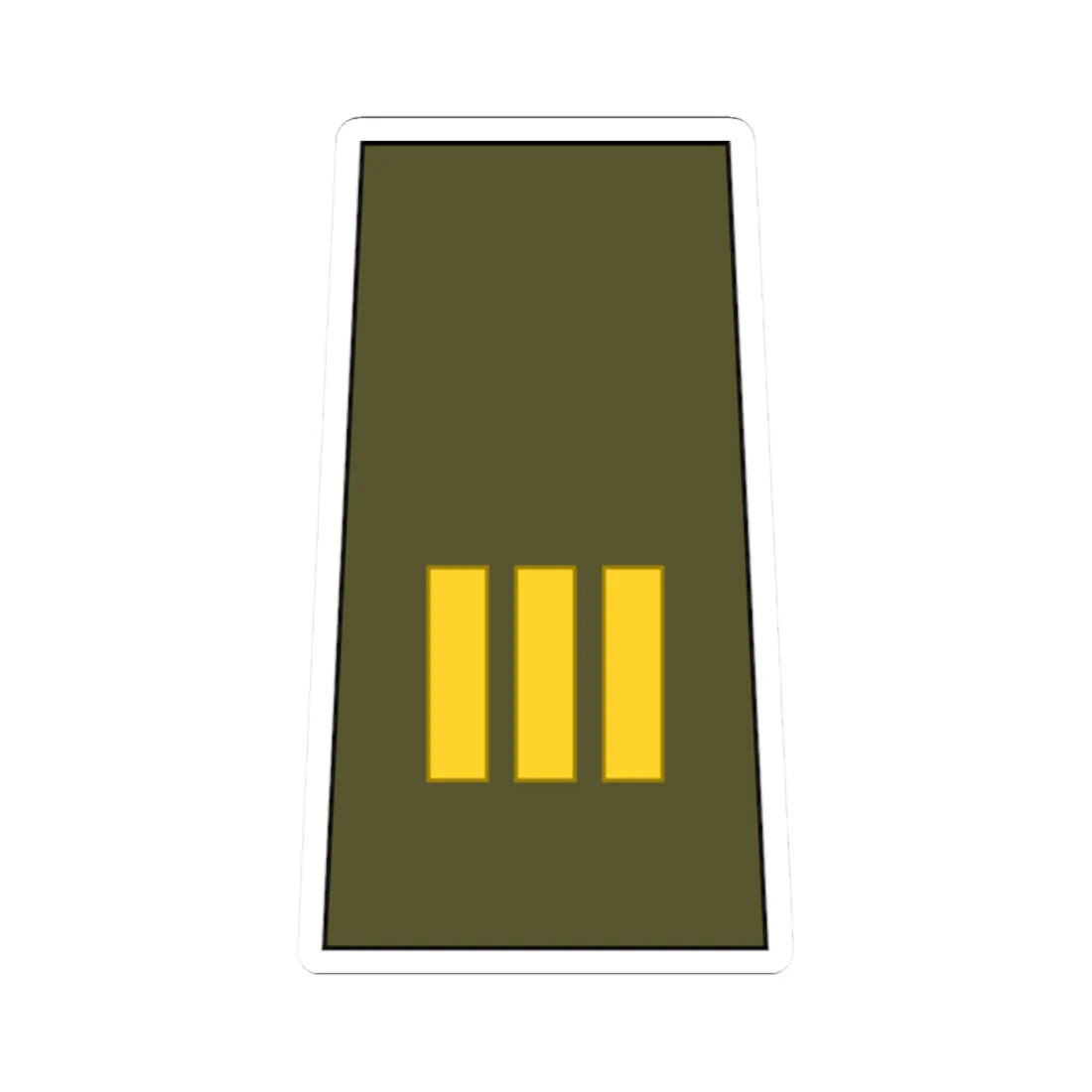 Cuba Army OR 9b (Cuba) (Military Rank) STICKER Vinyl Kiss-Cut Decal 2 Inch White - The Sticker Space