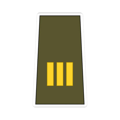 Cuba Army OR 9b (Cuba) (Military Rank) STICKER Vinyl Kiss-Cut Decal 3 Inch White - The Sticker Space